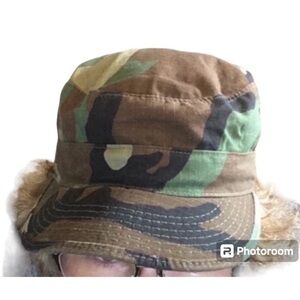 R&B Military Army Camo Hat Brown Green Black Olive Hot Weather Cap BDU 7 USA